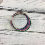 Mardi Gras guitar string bracelet - FINAL SALE