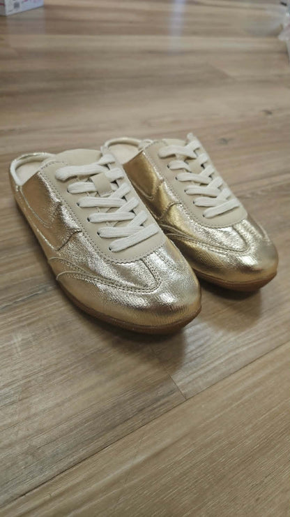 MacKay - Gold Slip On Tennis