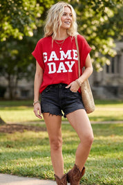 Game Day Ribbed Knit Top