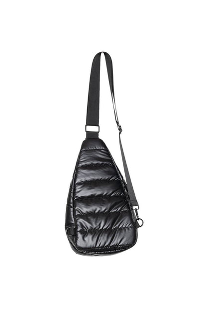 Black Metallic Crossbody Wholesale Sling Bag