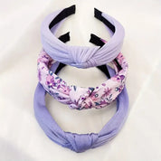 Spring Purples Knotted Headband