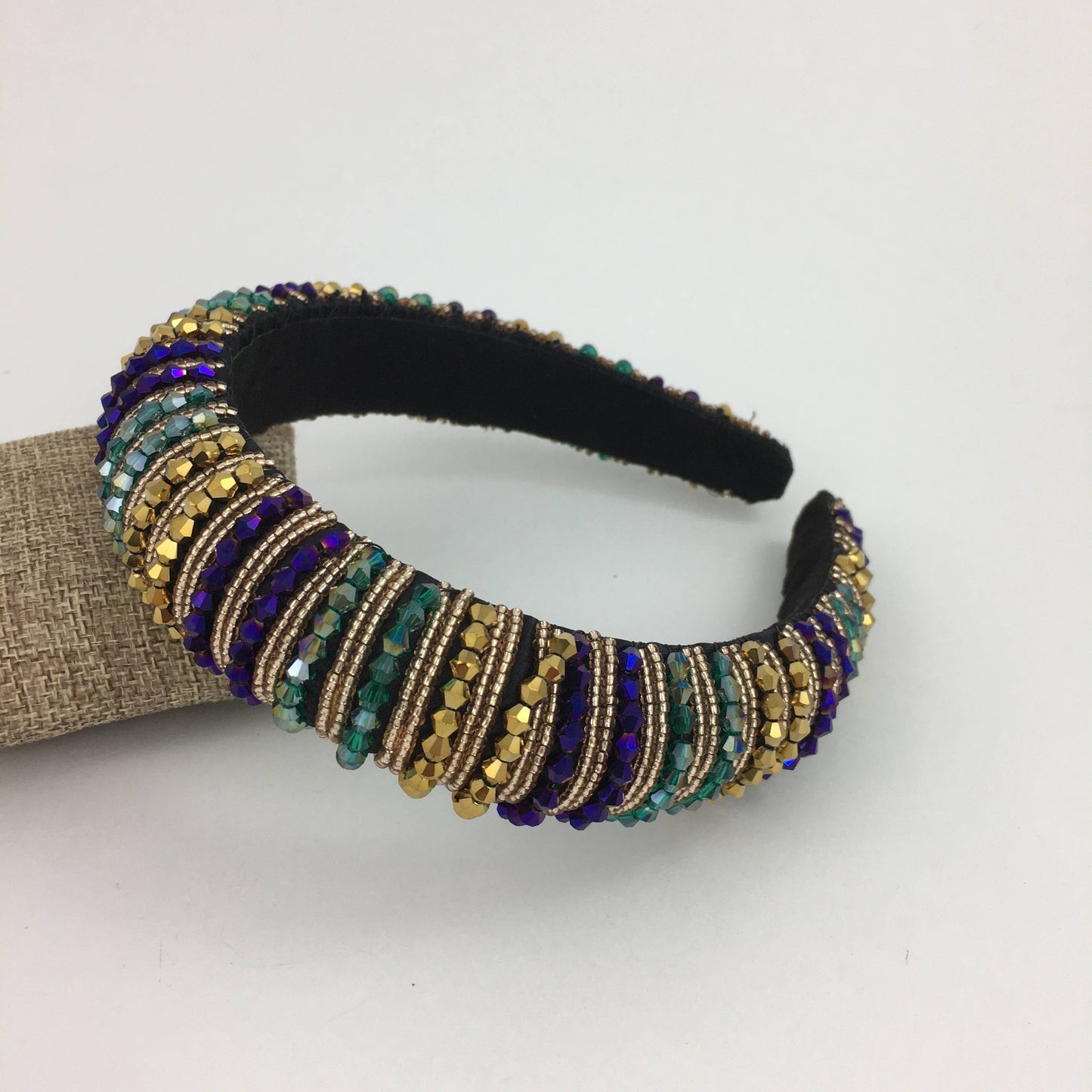 Mardi Gras Rhinestone Headband
