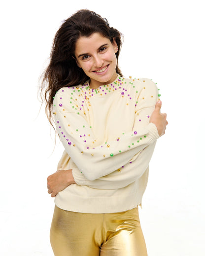 Grab the Beads Pearl Sweater