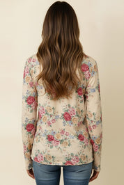 Vintage Floral- Long Sleeve Top