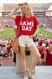 Game Day Ribbed Knit Top