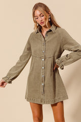 Sidney- Washed Denim Dress
