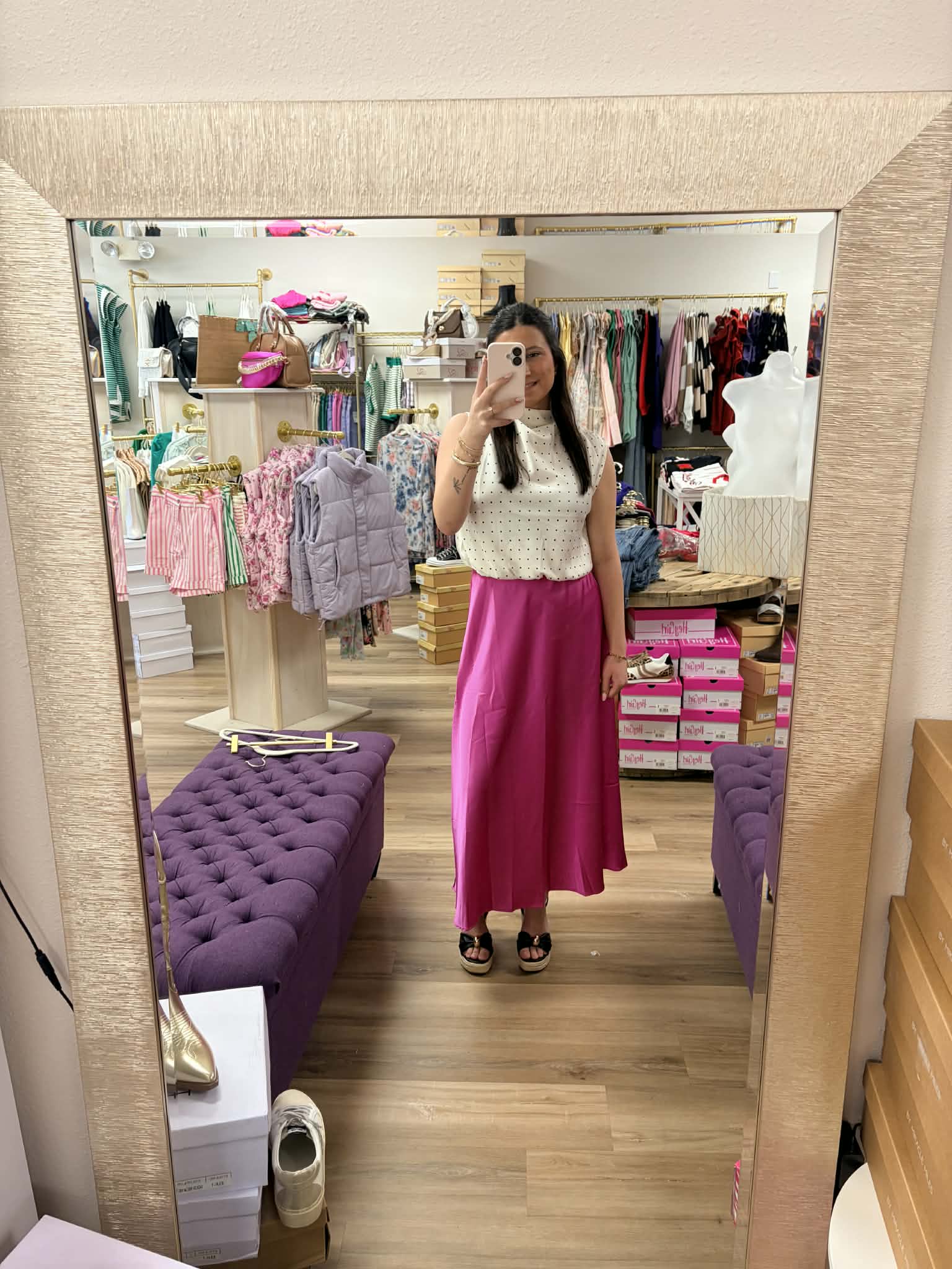 Radiant- Satin Midi Skirt