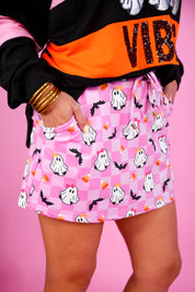 Checkered Gigi the Ghost Skort
