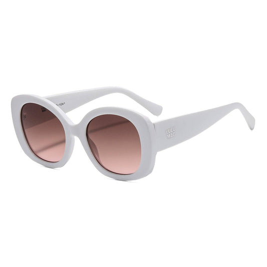 LULU MAC Tatum White Sunglasses