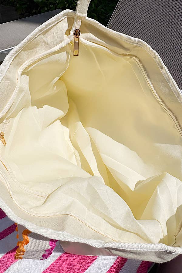 Spencer Rick Rack Trim Tote Bag