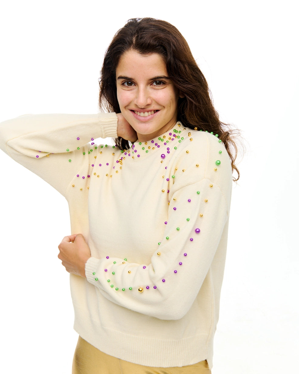 Grab the Beads Pearl Sweater