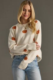 Cream Pumpkin Sweater
