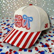 USA Bow Stripe Hat