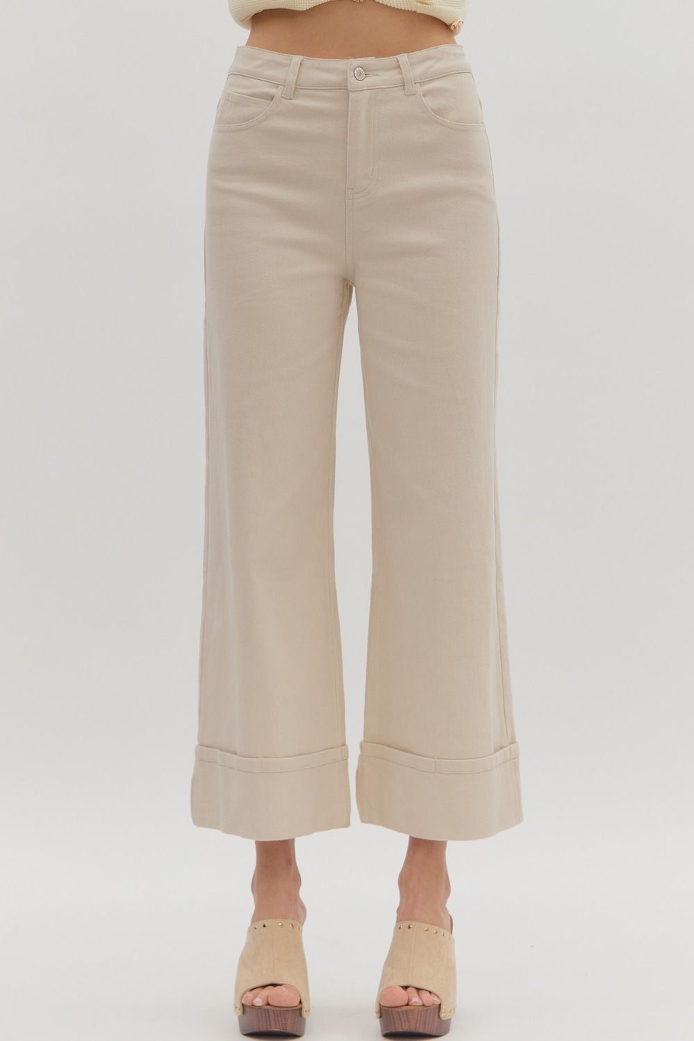 Off The Cuff Wide Leg Denim