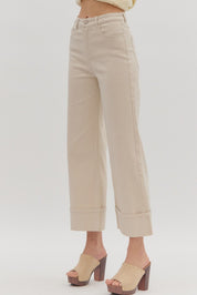 Off The Cuff Wide Leg Denim