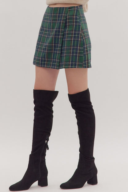 Rebecca- Plaid Skort