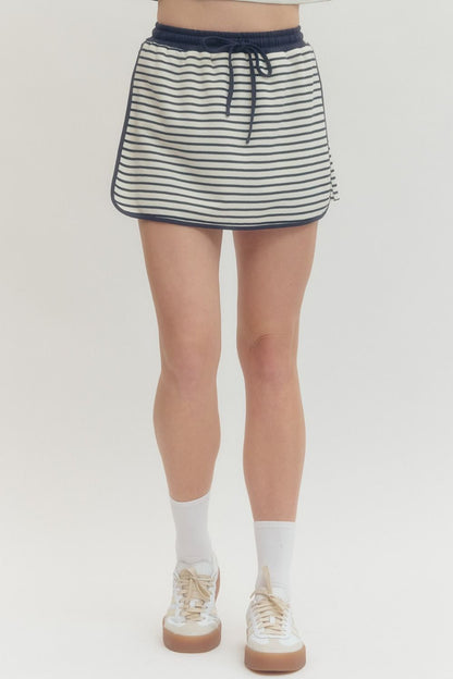 Meadow- Striped skort