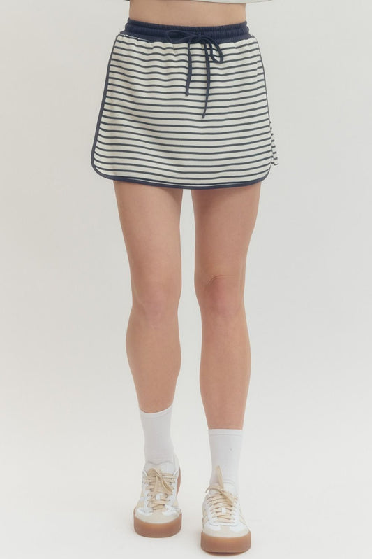 Meadow- Striped skort