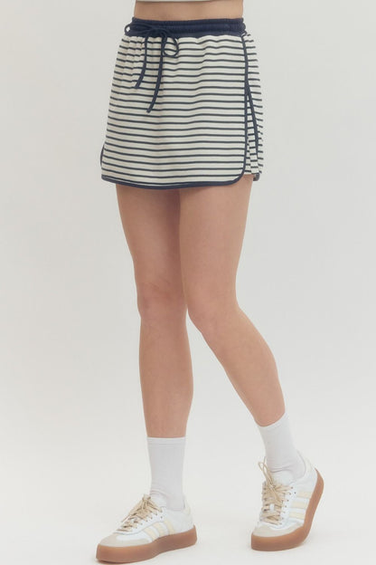 Meadow- Striped skort