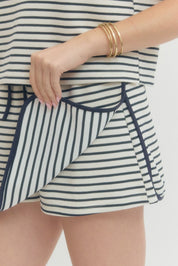 Meadow- Striped skort