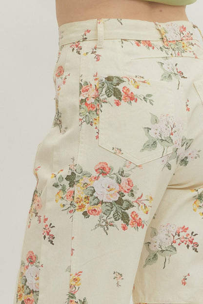 Blooming- Floral Print Pant