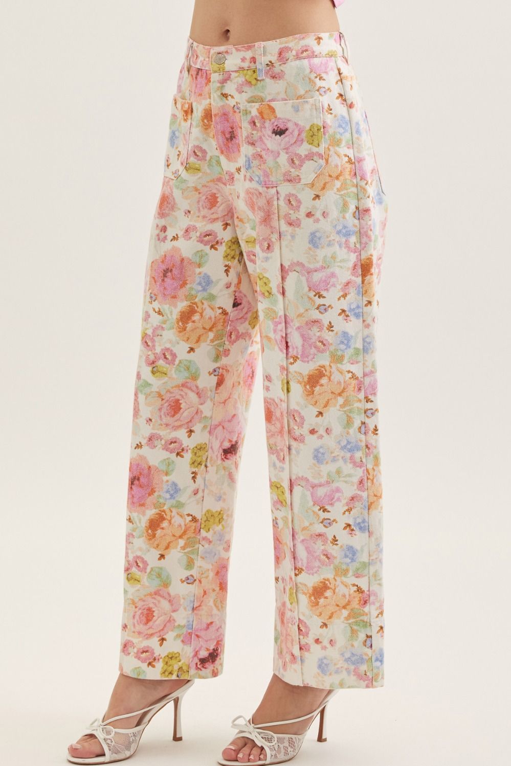 Botanical Petals- Wide Leg Pant