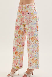 Botanical Petals- Wide Leg Pant