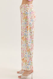 Botanical Petals- Wide Leg Pant