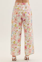 Botanical Petals- Wide Leg Pant