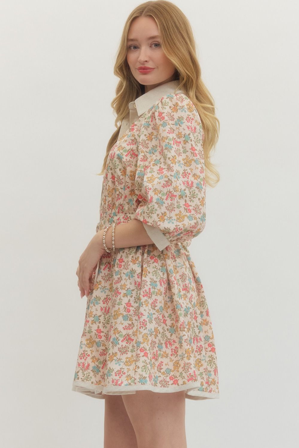 Vintage Garden- Floral print dress