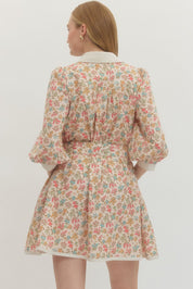 Vintage Garden- Floral print dress