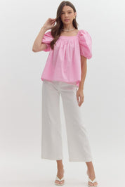 Spring Forward- Puff Sleeve Top
