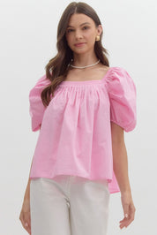 Spring Forward- Puff Sleeve Top