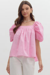 Spring Forward- Puff Sleeve Top