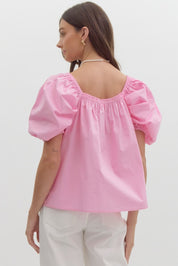 Spring Forward- Puff Sleeve Top