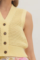 Marissa- Sleeveless Crochet Top