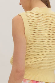 Marissa- Sleeveless Crochet Top