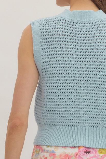 Marissa- Sleeveless Crochet Top