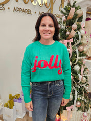 Jingle Jolly Merry Christmas Sweater Tops