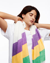 MG Stripe- Mardi Gras 3 Stripe Scarf