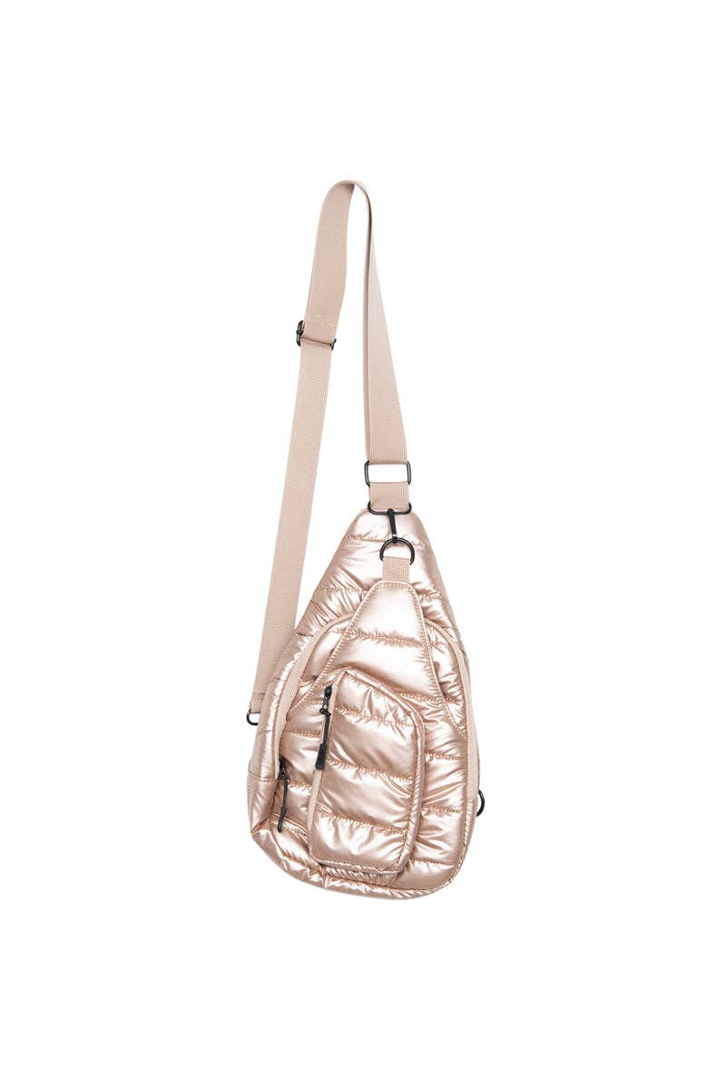 Champagne Metallic Wholesale Sling Bag Women