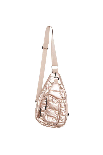 Champagne Metallic Wholesale Sling Bag Women
