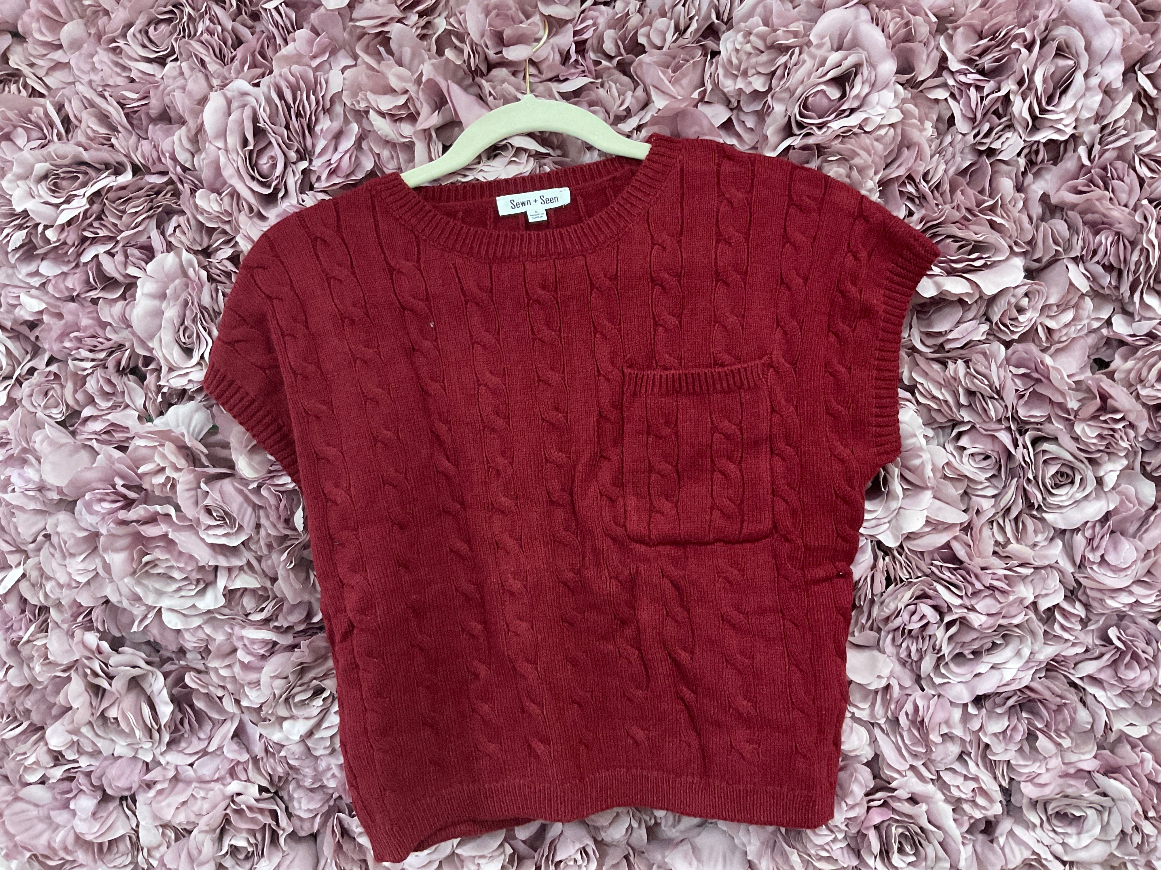 Cable Knit Sweater Top