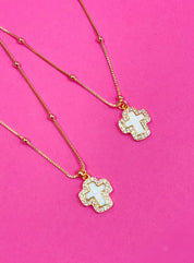 Taylor Shaye-Meg Cross Necklace