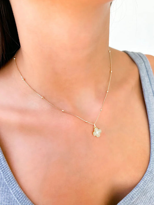 Taylor Shaye- Florence Opal Cross Necklace