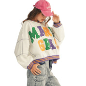 OSHUN- MARDI GRAS LOOSE FIT SWEATSHIRT TOP