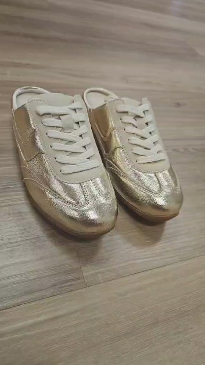 MacKay - Gold Slip On Tennis