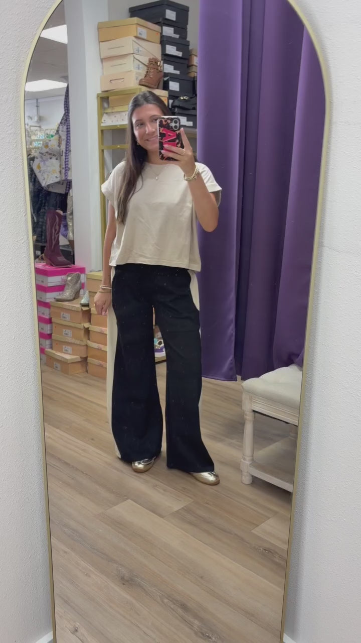 Ultra comfy Two Tone Wide Leg Pant